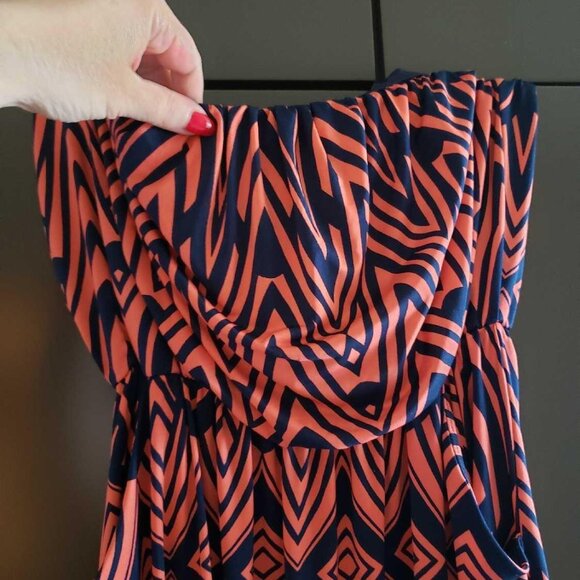 Voll ~ Colorful Oversized Halter Top size L - Picture 4 of 5